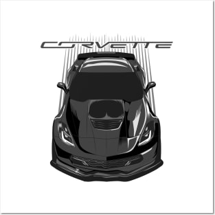 Corvette C7 Z06 - Black Posters and Art